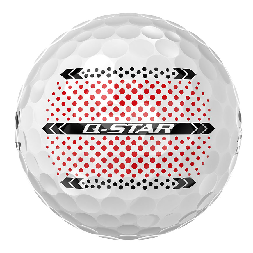 Q-STAR ULTISPEED Golf Balls Trackline,Pure White image number null