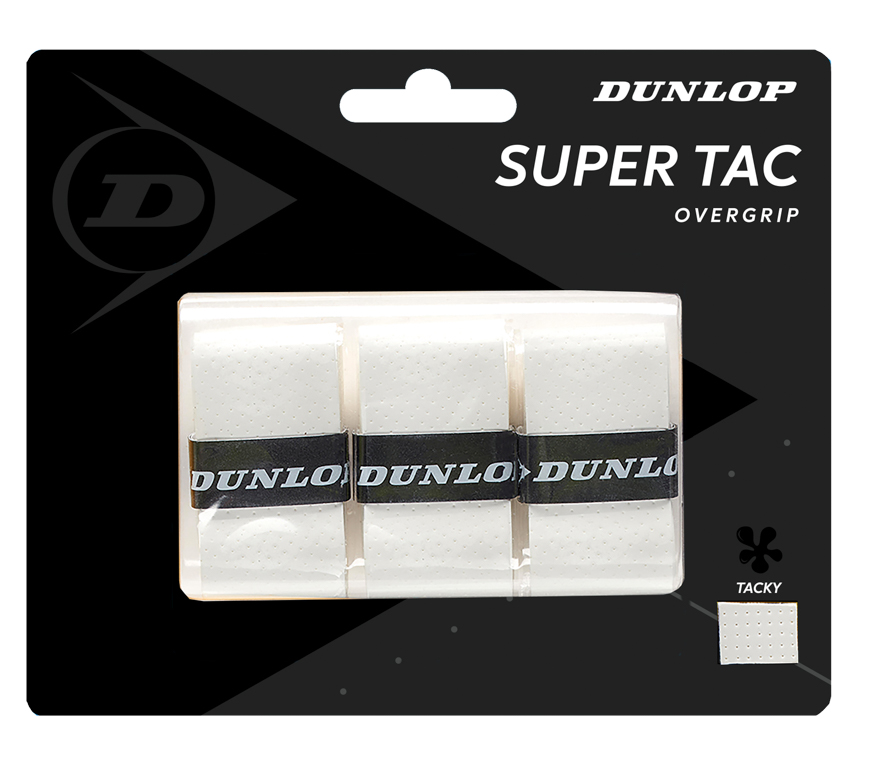 Super Tac Overgrip 3 Pack,White
