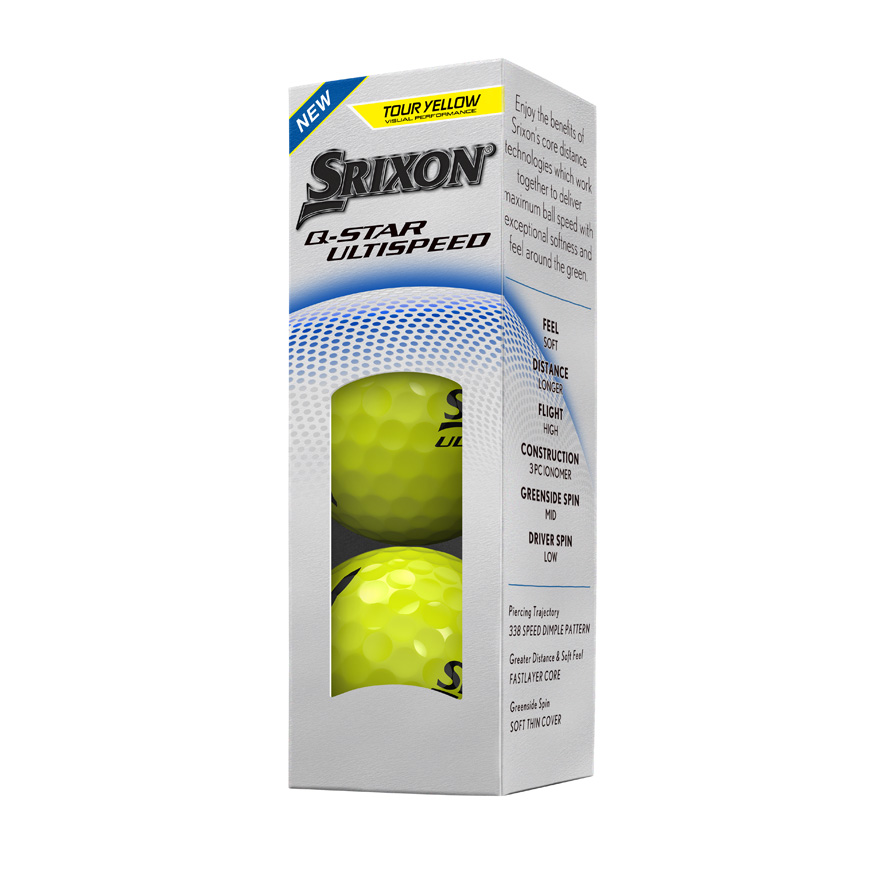 Q-STAR ULTISPEED Golf Balls,Tour Yellow image number null
