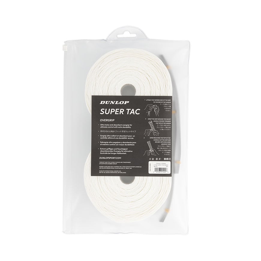 Super-Tac Tennis Grip - White