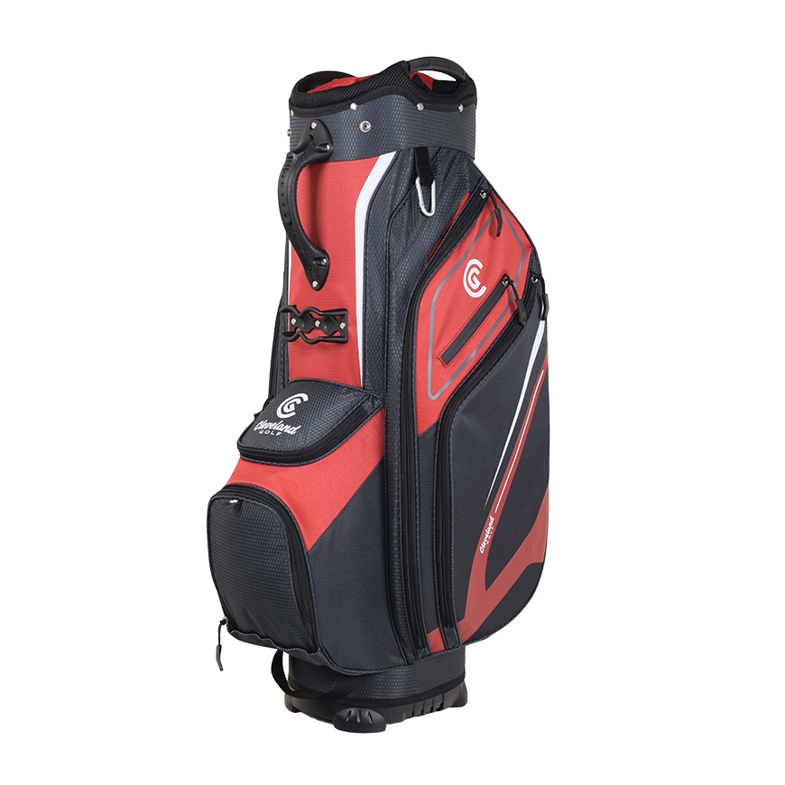 Cleveland Golf Lightweight Cart Bag,Red/Charcoal