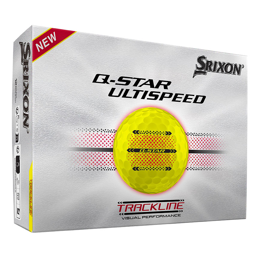 Q-STAR ULTISPEED Golf Balls Trackline,Tour Yellow