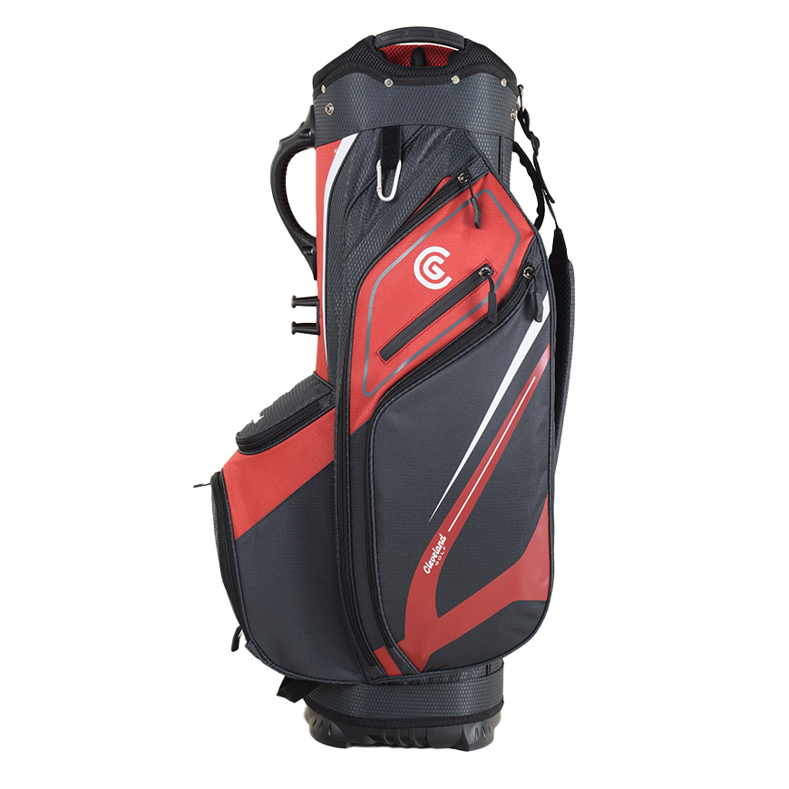 Cleveland Golf Lightweight Cart Bag,Red/Charcoal image number null