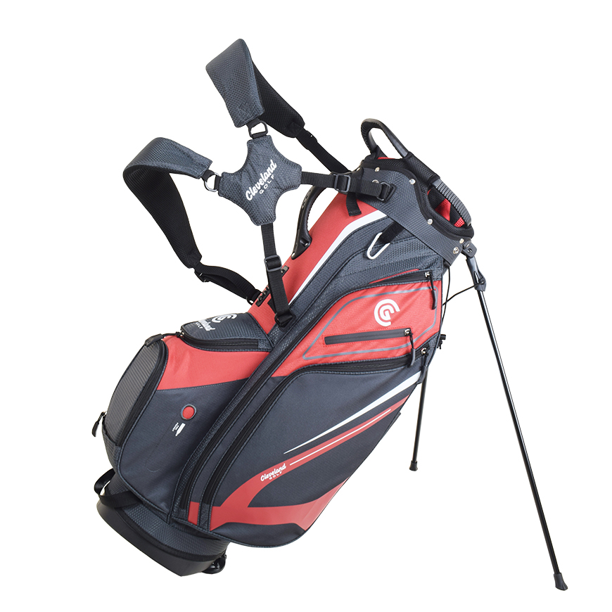Cleveland Golf Lightweight Stand Bag,Red/Charcoal