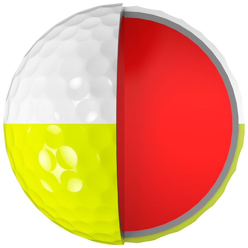 Z-STAR XV DIVIDE Golf Balls (Prior Generation),White / Tour Yellow image number null
