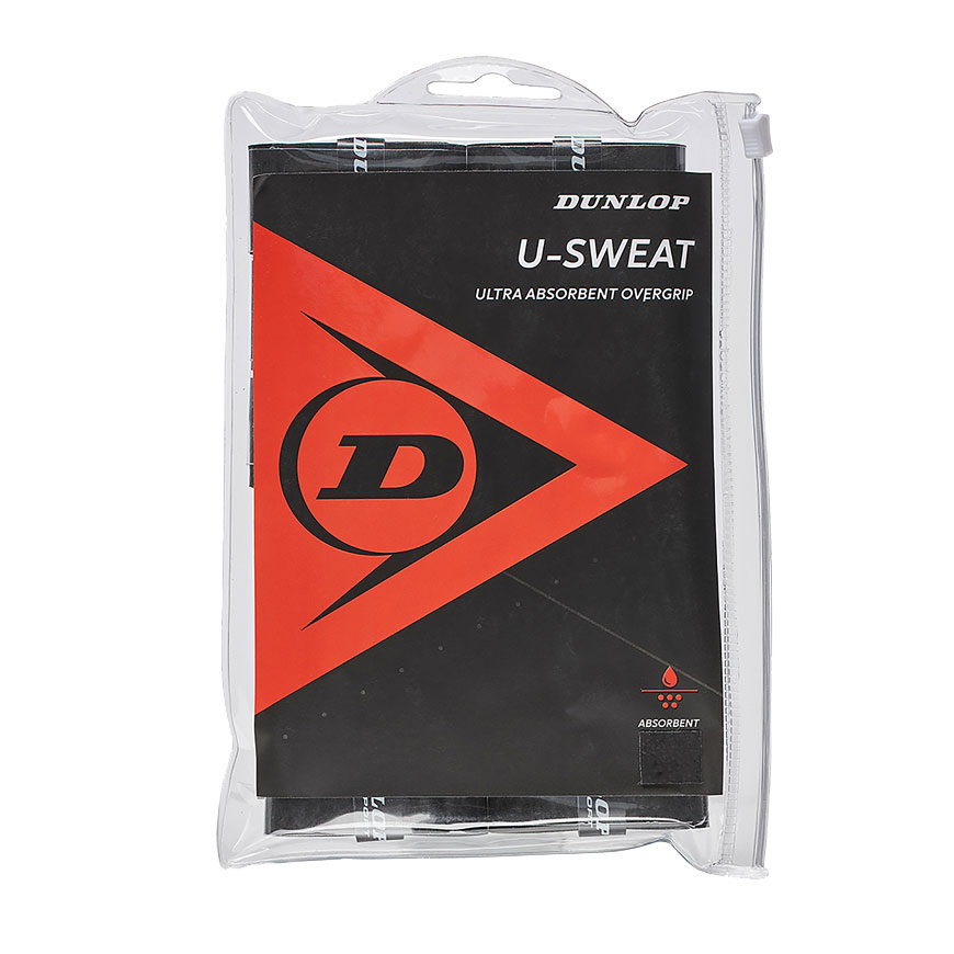 U Sweat Tennis Overgrip 12 Pack,Black